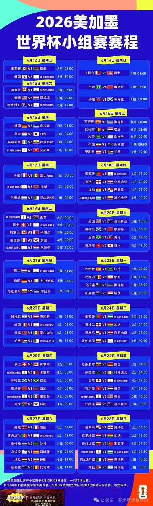 世界杯赛程时间查询方法大全 世界杯赛程时间查询方法大全